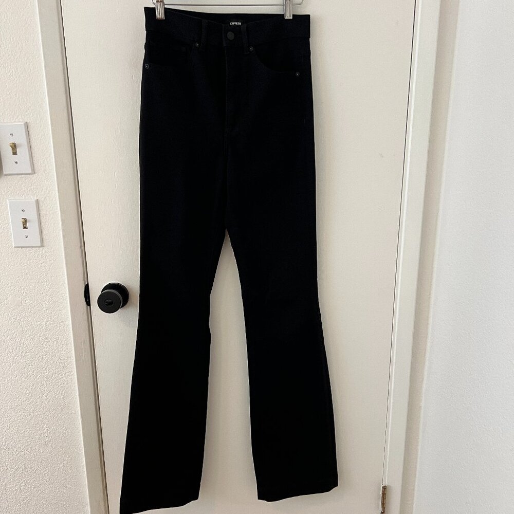 Express Bootcut High Rise Jeans in Black Size 4 Long